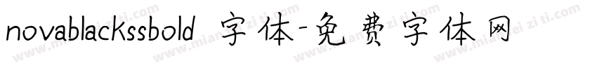 novablackssbold 字体字体转换